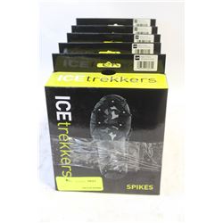 GROUP OF 5 NEW ICE-TREKKERS WINTER SPIKES S: SMALL