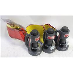 GROUP OF 3 MORSE-STARRETT HAMMER-TYPE ROPE/CABLE