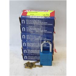GROUP OF 6 AMERICAN PADLOCKS(BLUE)