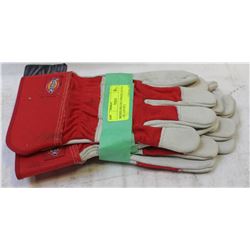 DICKIES DELUXE COWHIDE GLOVES - XL- LOT OF 2