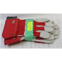 DICKIES DELUXE COWHIDE GLOVES - XL- LOT OF 2