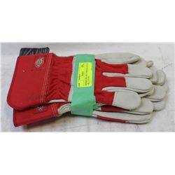DICKIES DELUXE COWHIDE GLOVES - L- LOT OF 2