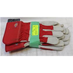 DICKIES DELUXE COWHIDE GLOVES - L- LOT OF 2