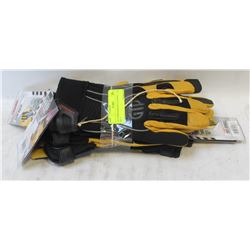 GTP PERFORMANCE GLOVES -L-  LOT OF 3