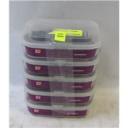 5 CONTAINERS OF GRIP-RITE TRIM SCREW 1-5/8" X 6