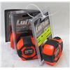 Image 1 : GROUP OF 3 HI-VIZ 3/4" X 12' LUFKIN TAPE MEASURES