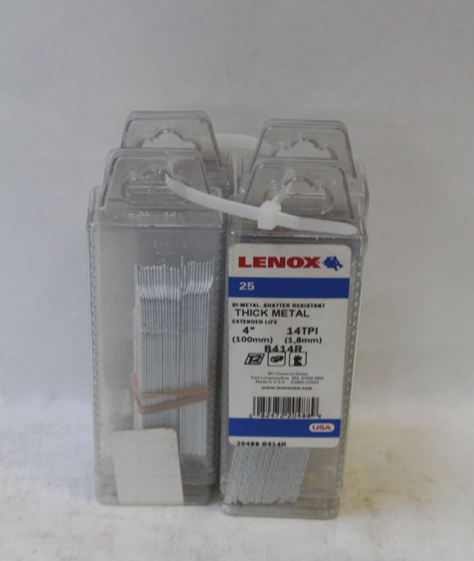 4 PACKS OF NEW 6" LENOX THICK METAL SAWZALL BLADES