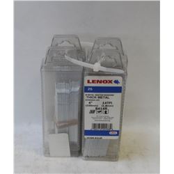 4 PACKS OF NEW 6" LENOX THICK METAL SAWZALL BLADES