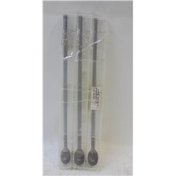 3 NEW 10" US CARBIDE BURR BITS