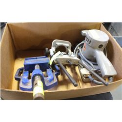LOT WITH SHALLOW VICE, DRILL SET & B&D FINISHING