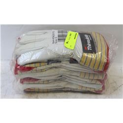 BUNDLE OF 6 PAIRS SPLIT-LEATHER COWHIDE INSULATED