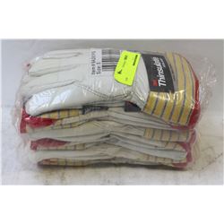 BUNDLE OF 6 PAIRS SPLIT-LEATHER COWHIDE INSULATED