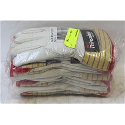 BUNDLE OF 6 PAIRS SPLIT-LEATHER COWHIDE INSULATED