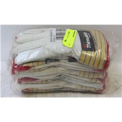 BUNDLE OF 6 PAIRS SPLIT-LEATHER COWHIDE INSULATED