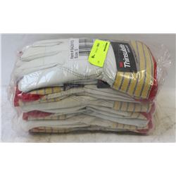 BUNDLE OF 6 PAIRS SPLIT-LEATHER COWHIDE INSULATED
