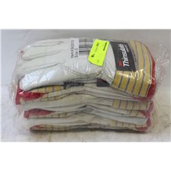 BUNDLE OF 6 PAIRS SPLIT-LEATHER COWHIDE INSULATED