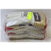 Image 1 : BUNDLE OF 6 PAIRS SPLIT-LEATHER COWHIDE INSULATED