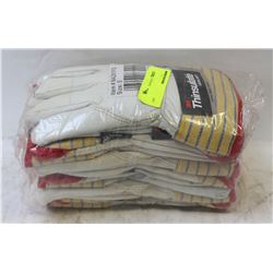 BUNDLE OF 6 PAIRS SPLIT-LEATHER COWHIDE INSULATED