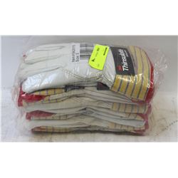 BUNDLE OF 6 PAIRS SPLIT-LEATHER COWHIDE INSULATED