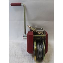 AL-KO MOUNTABLE CRANK-WINCH W/ MOUNTING PLATE