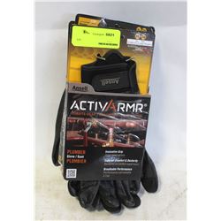 3 NEW PAIRS OF ANSELL "ACTIVARMR" PLUMBER'S GLOVES