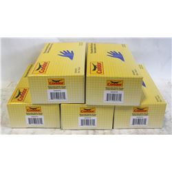 5 BOXES OF CONDOR DISPOSABLE NITRILE GLOVES SZ 9
