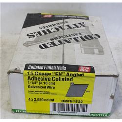 CASES OF GRIP COLLATED FINISHING NAILS