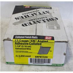 CASES OF GRIP COLLATED FINISHING NAILS