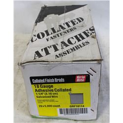 CASES OF GRIP COLLATED FINISHING BRAD NAILS