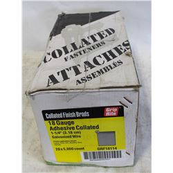 CASES OF GRIP COLLATED FINISHING BRAD NAILS