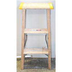 NEW WOODEN ALLRIGHT 3 FOOT STEP LADDER