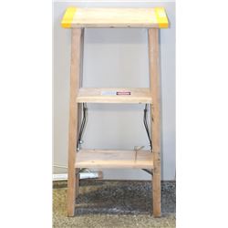 NEW WOODEN ALLRIGHT 3 FOOT STEP LADDER