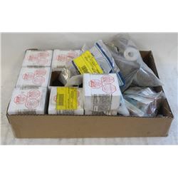 FLAT OF ASSORTED ABRASIVES & WELDING NOZZLES