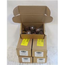 5 BOXES OF FLAP WHEELS