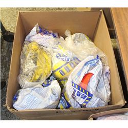 LARGE BOX OF ASSORTED HARDHATS APPROX 13