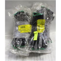 2 DOZEN OF BLACK NYLON SHELLS GLOVES