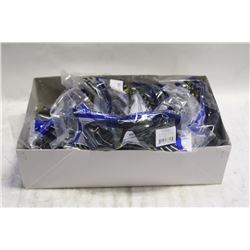 1 DOZEN NEW PAIRS OF NORTH SAFETY GLASSES-SMOKE