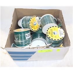 LOT OF 13 100' SPOOLS OF 12 GAUGE WIRE