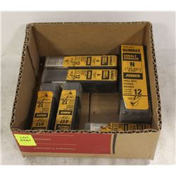 7 PACKAGES OF ASSORTED DE-WALT COBALT DRILL BITS