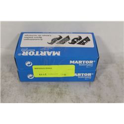 2 PACKS OF REPLACEMENT MARTOR SPARE BLADES