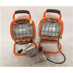 GROUP OF 2 POWER LIGHT WORK LIGHTS