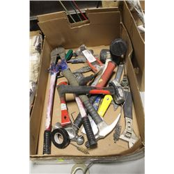 FLAT OF ASSORTED HAND TOOLS