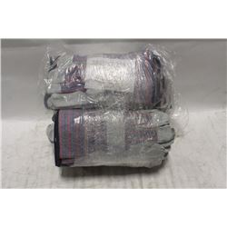 2 BUNDLES OF LEATHER WORK GLOVES