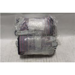 2 BUNDLES OF LEATHER WORK GLOVES