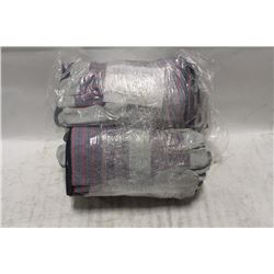 2 BUNDLES OF LEATHER WORK GLOVES