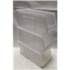 Image 1 : LOT OF 3 AKROBINS CLEAR/STACKING ORGANISERS