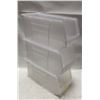 Image 1 : LOT OF 3 AKROBINS CLEAR/STACKING ORGANISERS