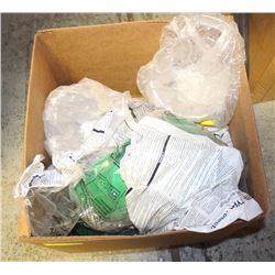 LOT W/ 4 HARDHATS & 3M REFLECTIVE STRIPS,