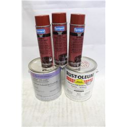 FLAT OF PAINT SUPPLIES: DTM URETHANE, HIGH