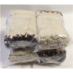 4 BUNDLES OF WORK GLOVES (48 PAIRS TOTAL)